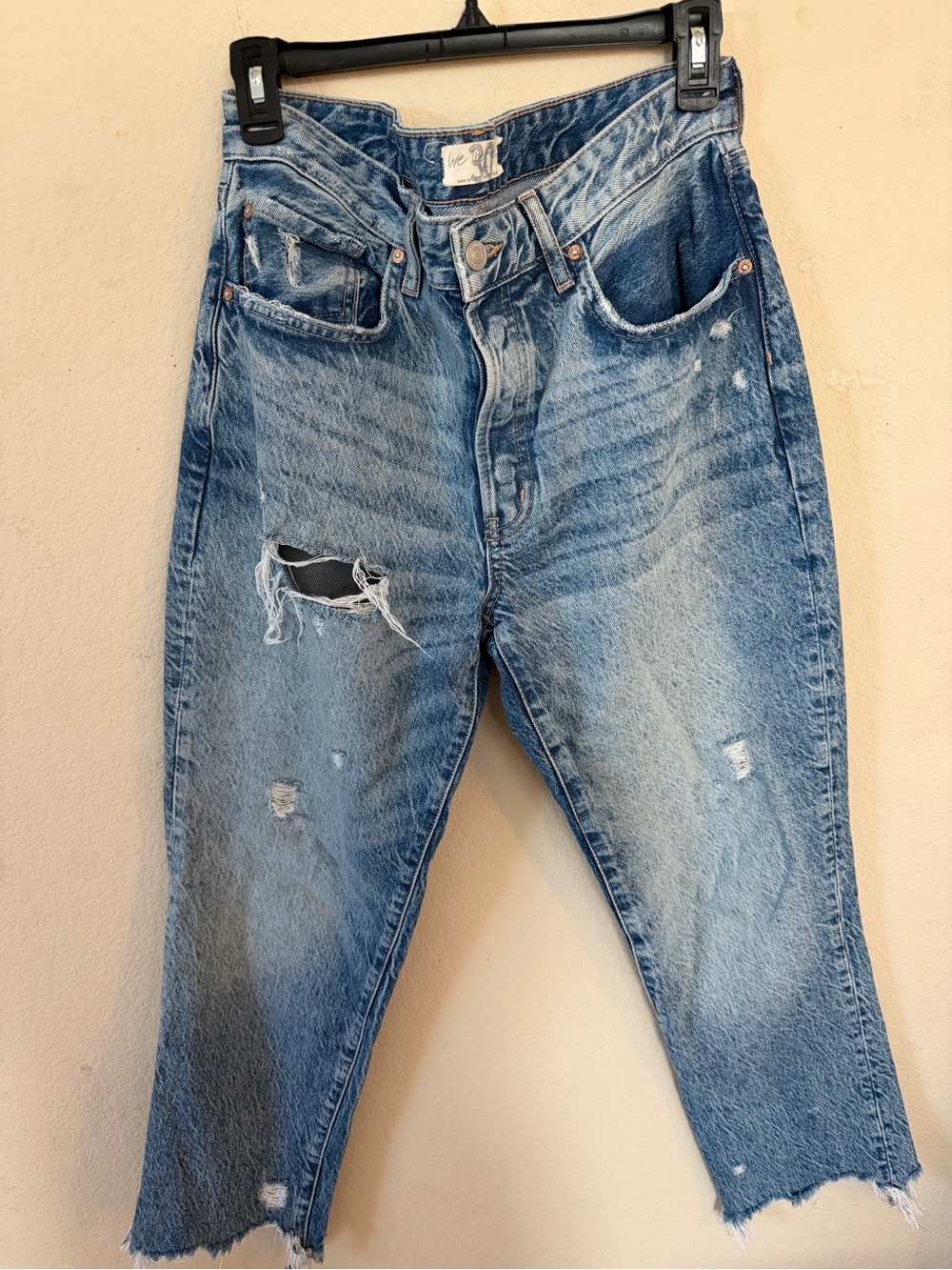 Free People Blue Jeans - Vintage Washed Denim